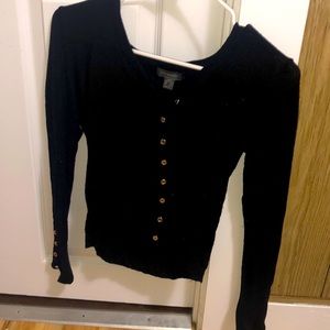 Black XS button up shirt from primark!